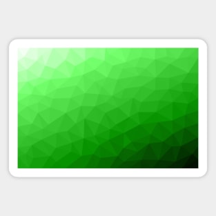 Light green gradient geometric mesh pattern bright triangles ombre Triangle Magnet